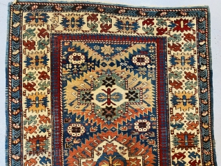 Nice Caucasian Shirvan rug size 4x5.9 circa 1900
Price $900                        