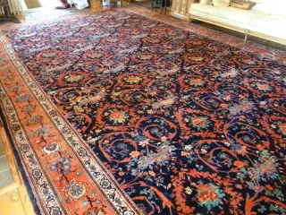 Antique 1920's Persian Bijar Carpet.
Very Good Condition
13' x 22'

Originally owned by the Dole Family (Dole Pineapple) of Chicago.
Provenance available.

This Carpet can be seen at an estate sale in Milford, CT
on September 22,  ...