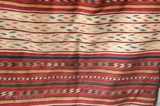 Afghan Turkman Kilim 10.1X5.8ft  CC-6186
Age: first quarter of 20th Century                      