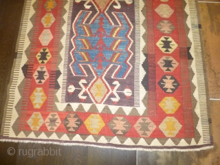 Anatolian Konia Obruk Kilim XIX th.century 108x410 cm                         