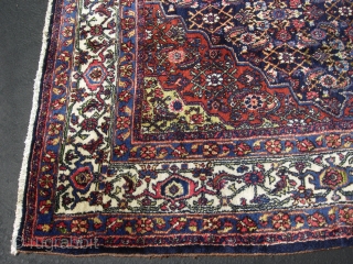 Basically mint 1940's Bibikabad main carpet. Size 7-6" x 17-6" . Some nice greens and decorative ivory borders. For the right home. Please ask any questions       