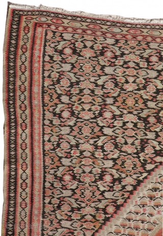 Finest quality Antique Persian Senneh Kilim rug. This Senneh Kilim is around 85, 90 years old and is in perfect condition. This unique piece reflects the fine details of Persian Senneh rugs.

Find  ...