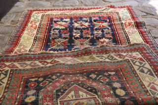 Dated Talish Prayer Rug 1297 - 1878 
superb soft weaving.

can also inform you the price included restoration.                