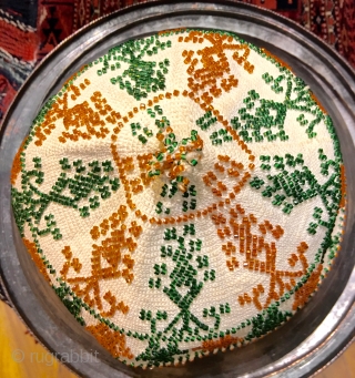 Syrian Beaded Durzi hat.                             