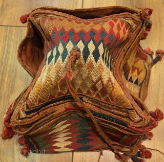 Early 20 th. Century Banjara embroidery cargo bag                         