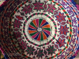 Syrian,silk embroidery hat.                              