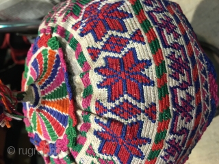 Syrian,silk embroidery hat.                              