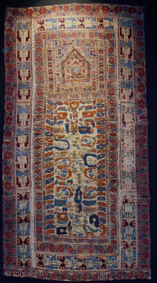 early 19th century Greek island embroidery.size 134 x 70 cm                       