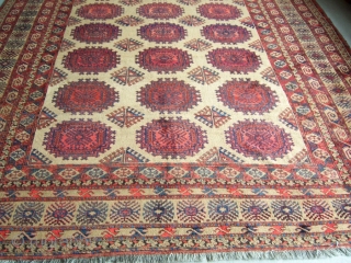 Decorative Ersari rug camel hair color 3,11*5,55                          