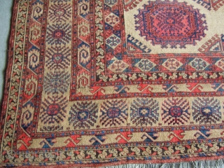 Decorative Ersari rug camel hair color 3,11*5,55                          