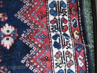 Luri rug 1910?
Nice tribal rug with clowing colors.Some repairs and long sides damaged.