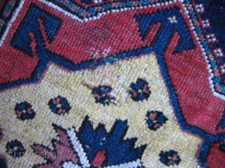 Luri rug 1910?
Nice tribal rug with clowing colors.Some repairs and long sides damaged.