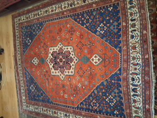 Afshar tribe Persia  150 x 185 cm semiantique 1900-1920 ? Good cond. some places has slight wear.               