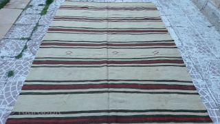 Turkish Anatolian karapınar Kilim naturel colors
size=375x160                           