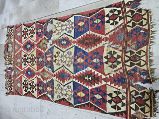 Antique Anatolian Mut Kilim 
Size:226*125 cm                           