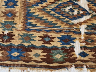 1850 Antique Balkans kilim
Size:230x160 cm
                            