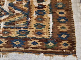 1850 Antique Balkans kilim
Size:230x160 cm
                            