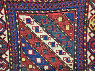 Mid-19th century Antique Caucasian Rug
There are repairs from the past period.
Size:238x96 cm
                     