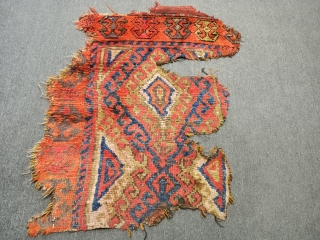 Central Anatolian Konya carpet Fragment
Size=110x80 cm                           