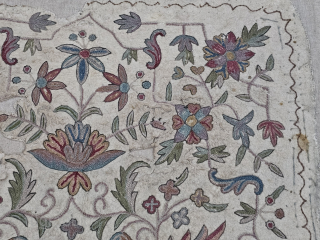 Antique Ottoman Turkish embroidery on felt
Size 123x95 cm
Please contact salaberina@gmail.com                       