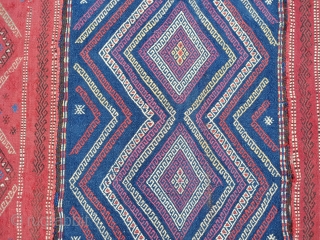Early 19th century.
Central Anatolian Sivas Cecim 
super fine webbing and great colors.
Size=352x194 cm                    