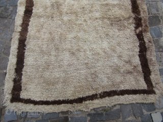  19th Karapınar cream ground Angora wool ceki tülü.
size=155x130                        