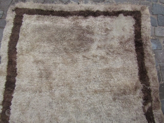  19th Karapınar cream ground Angora wool ceki tülü.
size=155x130                        