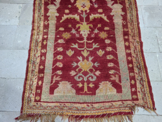 Antique Oushak Prayer rug 
Please contact salaberina@gmail.com                          