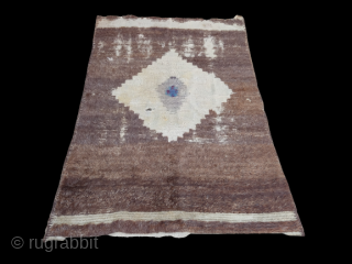 
Antique Konya Karapınar Tulu
Mohair rug
This piece was used for worship and the cross in the middle was covered with blue paint.            