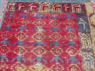 Central Anatolian Cappadocia rug fragment
Size 63x60 cm                          