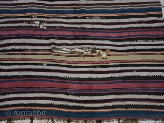 Antique manastır striped kilim
Size =215*178 cm                           