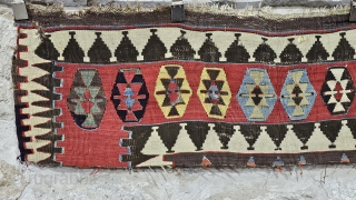 Central Anatolian Konya Kilim Fragment
Size:134x37 cm                           