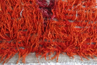 Central Anatolian Karapınar 
Angora Shaggy  rug
size=138x96 cm                         