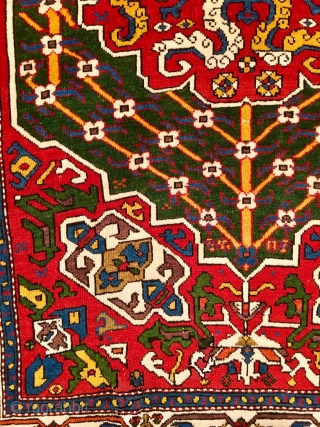 Caucasian Prayer Rug, late 18TH century, Coming up at Chrisitie's London, 26 October 2017

Silk foundation, a few repairs at either end, selvages rebound
5ft.1in. x 3ft.4in. (155cm. x 100cm.)
http://www.christies.com/lotfinder/rugs-carpets/a-caucasian-prayer-rug-late-18th-century-6099539-details.aspx?from=salesummery&intObjectID=6099539&sid=772440d8-3e60-4458-aa30-3e9ae82e361b

To see the complete catalog  ...
