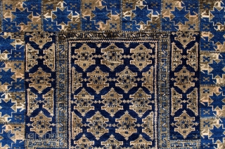 Antique Baluch rug, 138x81cm, natural colours,carefully washed.                          