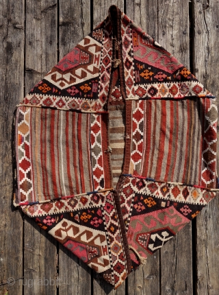 Complete Mafrash, bag for storing and transporting bedding and garments or used as a baby cradle, Gazakh group, Azerbaijan. Mostly natural colours, very good condition,first quarter of 20th century.    