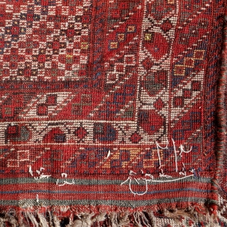 Antique Khamseh rug, 236x152, natural colours, even low pile, condition as to be seen, carefully washed, ready to share his soul with you.          