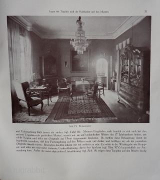 Werner Grote-Hasenbalg:
Der Orientteppich - Seine Geschichte und seine Kultur

Berlin, Scarabäus-Verlag., 1922

                      