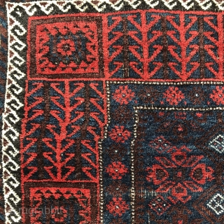 Antique Baluch, 186x118cm, glowing colours, wool shining like silk, good condition, selvedges done with goat hair, gently washed.
Please contact christinawiese.ceramics@gmail.com             