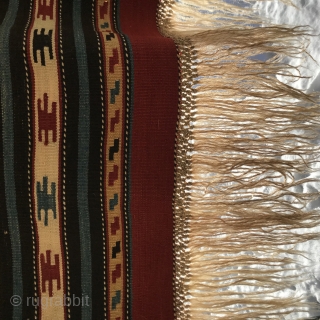 Huge, antique kilim, Shahsavan, 285x230cm, fine and tight weave, deeply saturated colours, mint condition.
Please contact christinawiese.ceramics@gmail.com                 