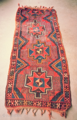 East Anatolian Rug, Mid 20th Century. 112in x 49in. Xmas bargain!                      