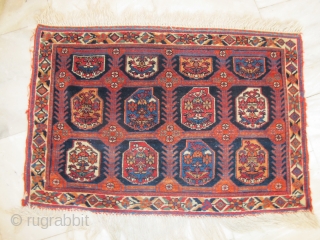 Afshar mat ,extremely fine weave ,good dyes , mint condition , 54-80 cm .                   