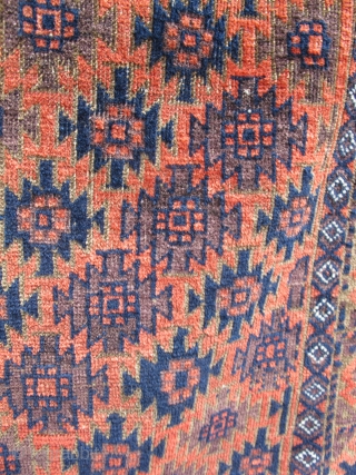Beloutch rug , lovely ground colour ,corrosion , 96-170 cm .                      