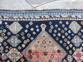 Antique persian tribal Lury ( Lori lory ) Kurdish rug. Approx. 1900-1920. 
Cm 236x123. Wool on wool. Very good conditions. Natural colors. Beautiful abrages. 
The wool used is soft and shiny, pleasant  ...