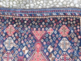 Antique persian tribal Lury ( Lori lory ) Kurdish rug. Approx. 1900-1920. 
Cm 236x123. Wool on wool. Very good conditions. Natural colors. Beautiful abrages. 
The wool used is soft and shiny, pleasant  ...