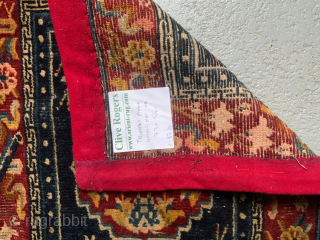 Tibet antique miniature mat - finely made in the Tibetan technique was possibly produced by a devotee household as an ' Asana ' ( sitttng mat ) for a monk or Abbot.  ...