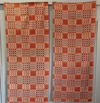 American Pennsylvania double weave wool cloth ( pair ) Size 213 x 90 cm • Imperial size 7ft x 3ft             