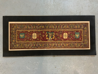 Victorian lithograph of Girdlers Company Indian carpet (30 x 91 cm).   The historical narrative of the actual carpet according to Wikipedia reads as presented to the Company in 1634 by  ...