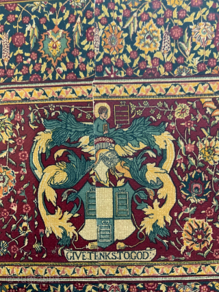 Victorian lithograph of Girdlers Company Indian carpet (30 x 91 cm).   The historical narrative of the actual carpet according to Wikipedia reads as presented to the Company in 1634 by  ...
