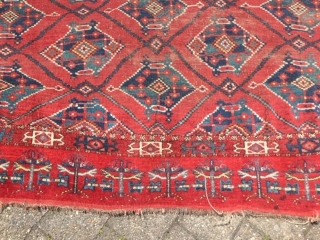 Collectible Antique Ersari Tschowal

1.H. 19. jh. Centralasia
Nice Colors 
Size 137 x 91 cm                    